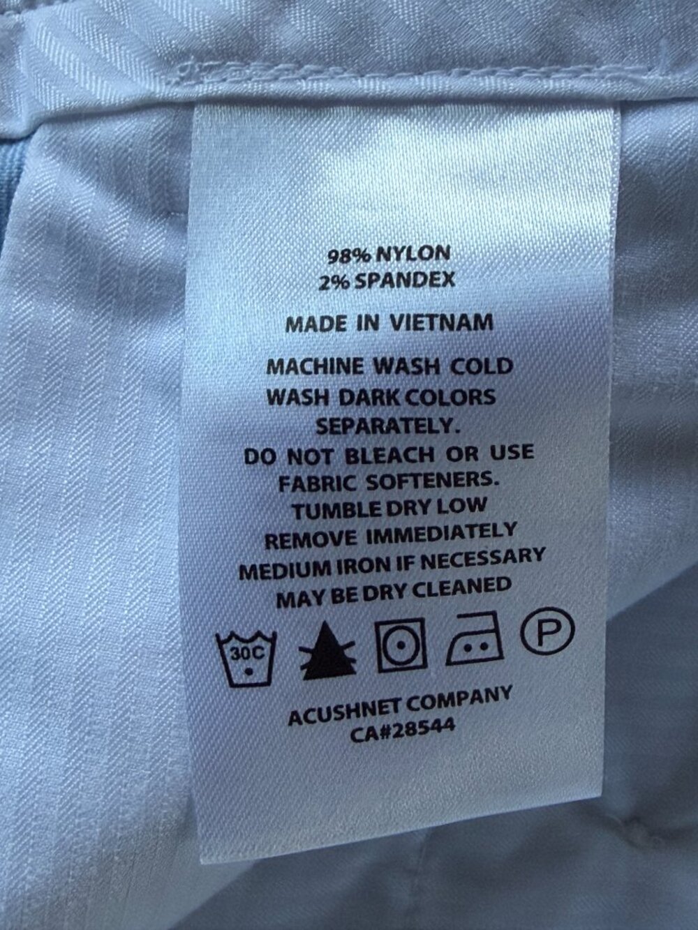 FootJoy Golf Shorts * Light Blue * Size 36 Mens * EUC - Picture 11 of 11